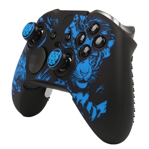 Image of Tiger Controller Skin Compatible with Xbox Elite Series 2 Core Wireless Controller, RALAN Protector Case, Customised Thumb Grips Cap