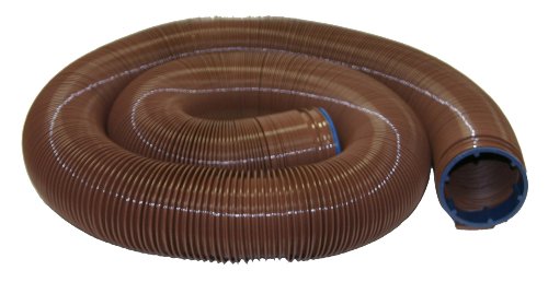 Valterra D04-0040PB 20' Bronze EZ Flush Drain Hose with Sizing Ring