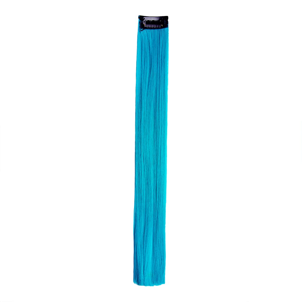 Streak StreetAQUAMARINE BLUE STRAIGHT CLIP-ON STRANDS