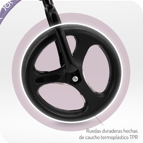 Bicicleta sin pedales infantil Momi ISOKA de estructura ligera de metal y sillín regulable 3