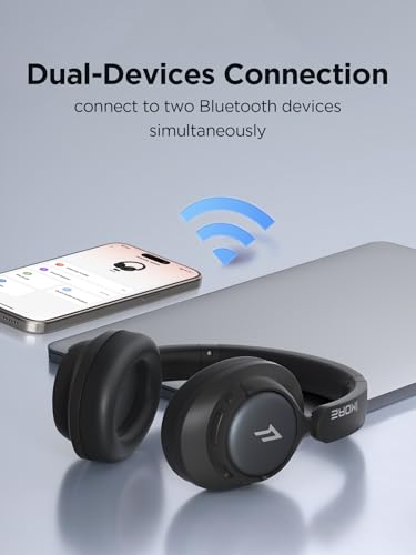 Image of 1MORE Wireless Bluetooth Noise-canceling Headphones - HQ31 SonoFlow SE Over-Ear Headphones with Hi-Res Audio, 90H Playtime, Clear Calls, Preset EQ Via App, Comfort for Home Office Travel(Black)