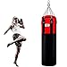 HYJMJJ Sacca da Sabbia per Boxe, Sacco da Boxe Vuoto Pesante Non Riempito Cinque Strati appesi Borsa da Calcio Catena sospesa Lotta Karate Punch Punzonatura Sacco di Sabbia,Rosso,2M