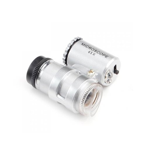 Miniatura 2 de 2 LED 45X Mini Microscopio Portátil Ajustable MG10081-4
