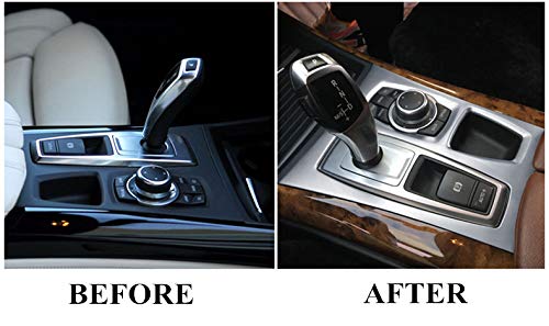 Wroadavee Inner Center Console Gear Shift Box Cover Trim For Bmw X5 X6 E70 E71 2010-2014 #TOP3
