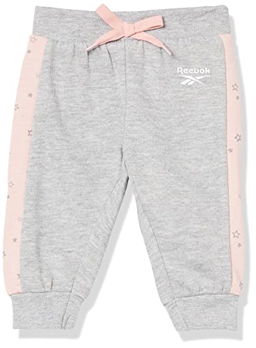 Reebok Girls 2-Piece Short Sleeve Onesie Bodysuit + Pajama Pants With Gift Baby And Toddler Layette Set, Powder Pink, 0-3 Months Us #TOP2