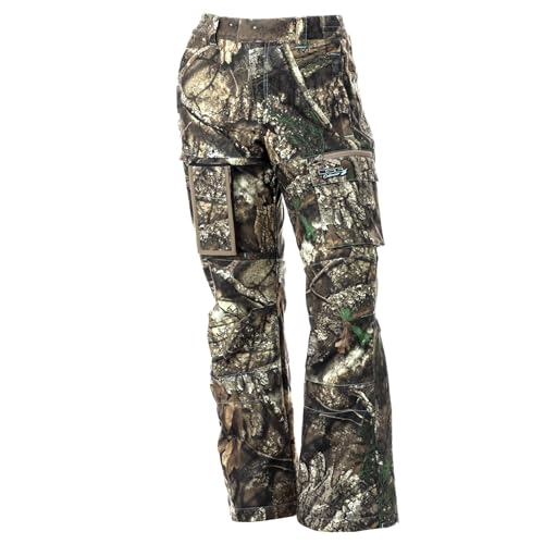 DSG Outerwear Ava 3.0 Camouflage Hunting Pants for Women - DWR Waterproof with Scent Control, Cargo Pocket & Removable Pouch