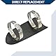 Hihaha Hitzeschutzblech mit Klemme/Abdeckung für Motorrad-Auspuffrohr/Wärmedämmung aus Kohlefaser 145x62mm / 1 Satz Schwarz