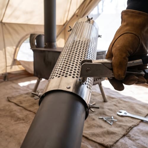 Chimenea estufa leña Aymzbd de alta resistencia para camping 8