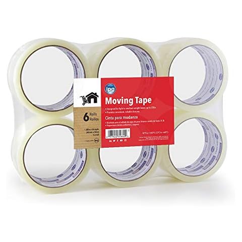 IPG 2662 Moving Tape, 1.88" x 54.6 yd, Clear, 6 Count Cover