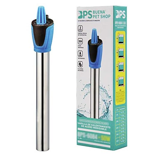 BPS Calentador Sumergible para Pecera 100W - 26.5cm para Acuario Tanque de Pescados Adhesivo BPS-6052