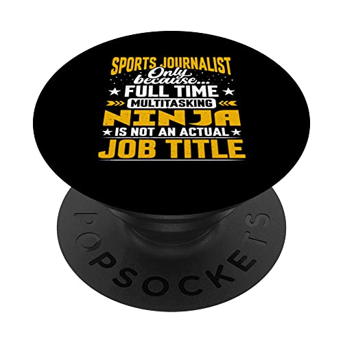 Sports Journalist Job Title - Funny Sports Editor Reporter PopSockets PopGrip Intercambiable
