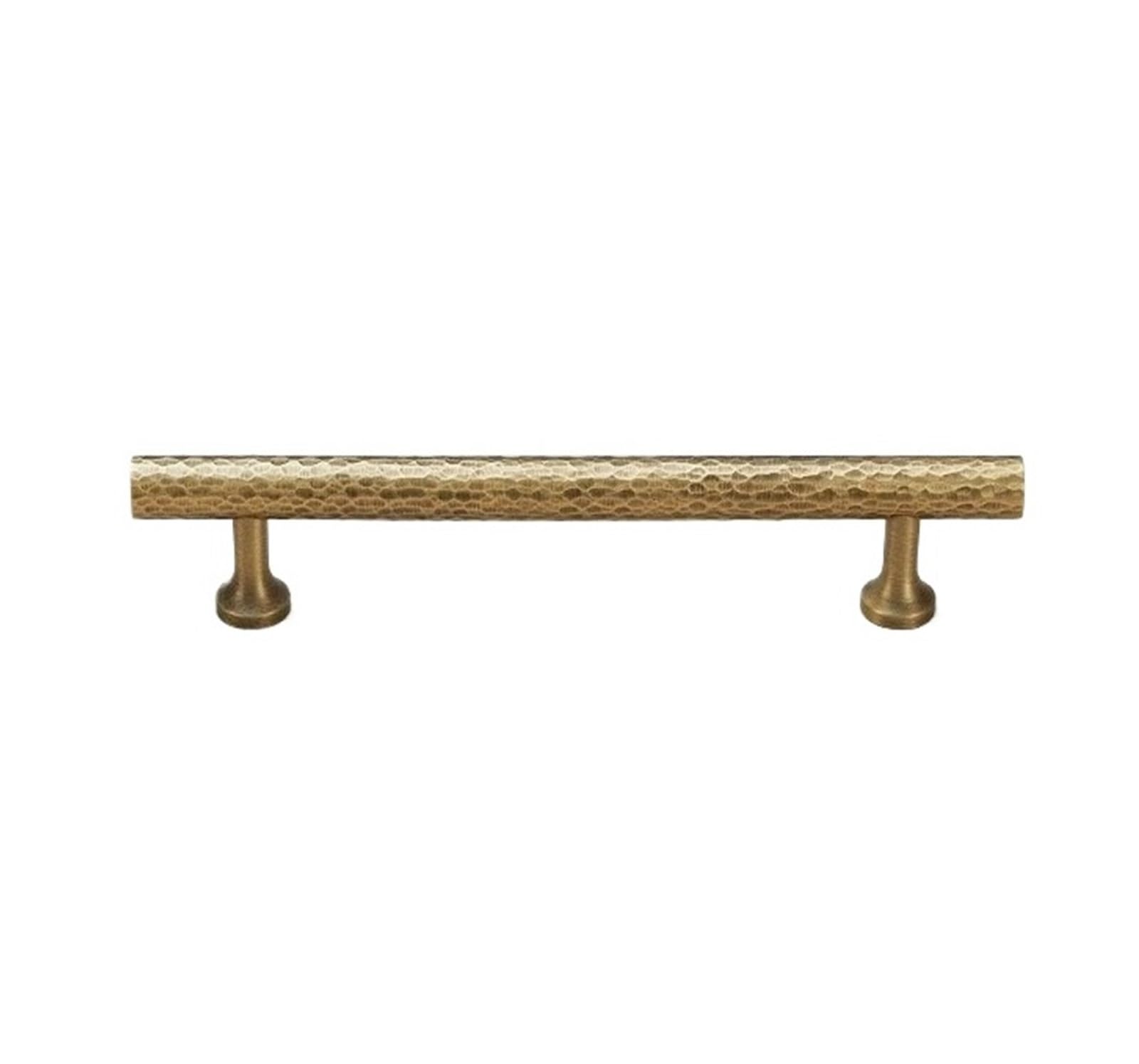 Vaqropnshrg Bronze-A-128Mm Vintage Brass Cabinet Drawer Handles, Hand-Hammered Texture Furniture Pulls