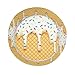 Cartoon Ice Cream Cone with Dripping White Glaze and Wafer Bucket Hats Fashion Sun Cap Packable Outdoor Fisherman Hat for Women and Men