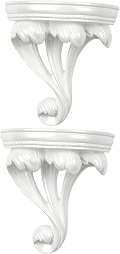 Miniatura 1 de IMIKEYA 2 estantes decorativos de pared, estantes de pared para almacenamiento, estantes decorativos, soporte de exhibición de macetas, estantes