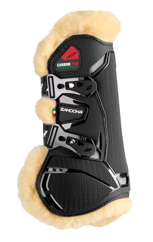 Guêtres Carbon Pro Sensitive+ Zandonà en carbone pour cheval de concours