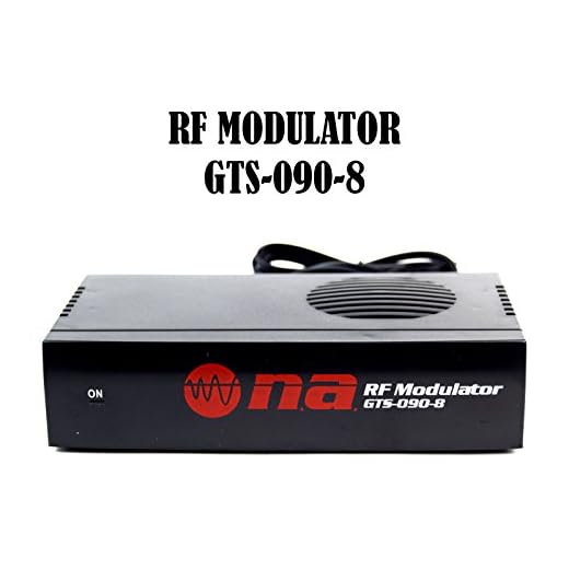 Universal RF Modulator RCA Audio Video to Coaxial Coax F-Type With S Video GTS-090-8