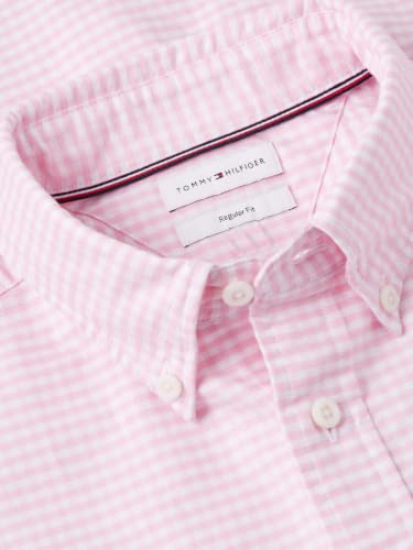 Image of Tommy Hilfiger Men's Long Sleeve Oxford Shirts in Regular Fit, Men's Button Down Shirts, Also Available in Big and Tall