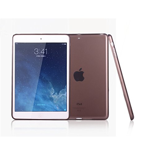 iCoverCase for iPad Air 1st Edition Clear Case, Ultra-Thin Transparent Soft TPU Back Cover Resistant Flexible Case for iPad Air 2013 Model (A1474 A1475 A1476) (Black)