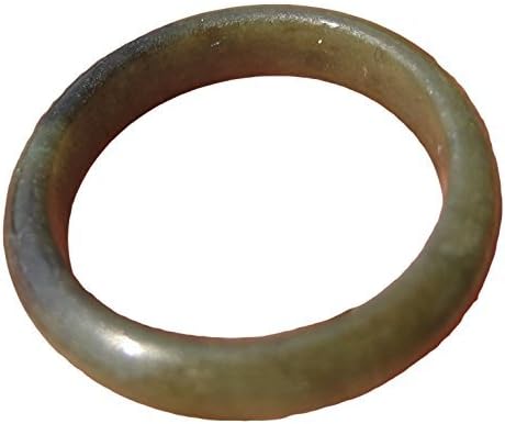 Natural Green Jade Ring Jewelry Stone Mineral Art Size O UK