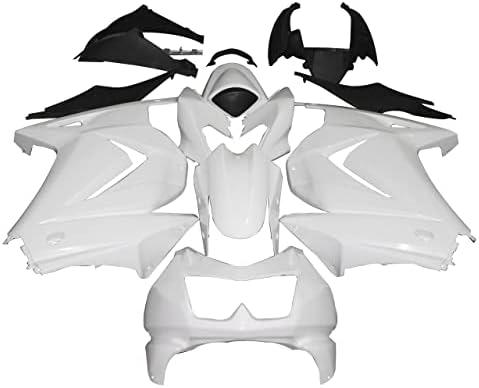 SPEEDUP Fairing Unpainted Motorcycle Fairing Bodywork Kit Fit For Kawasaki Ninja 250 EX250 2008 2009 2010 2011 2012 Pre-Drilled ABS Plastic Molded Injection Molded Bodywork