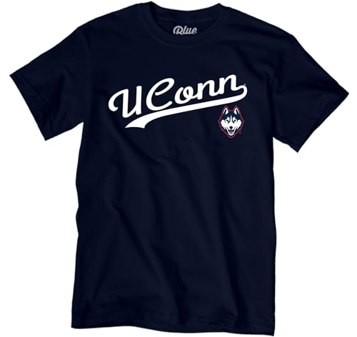 Blue 84 Men's Connecticut Huskies T-Shirt Cursive Team Color, Team Color, Small by Blue 84 - Used condition - Image 2