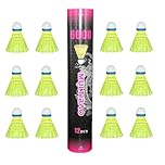 Multibao 12PCS Nylon Badminton Shuttlecocks Durable Windproof & High-Speed 77-79 For Indoor Outdoor Sports Activities Game Practice