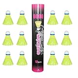 Multibao 12PCS Nylon Badminton Shuttlecocks Durable Windproof & High-Speed 77-79 For Indoor Outdoor...