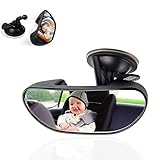 FUNKTION: Extra großer Zusatzspiegel / Kinderbeobachtungsspiegel mit Saugerbefestigung an der Scheibe