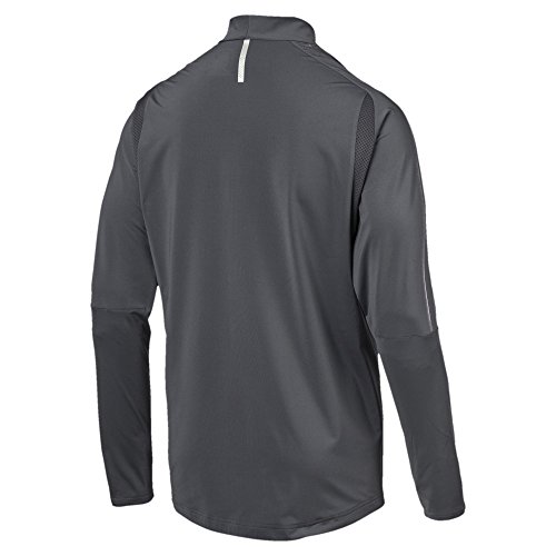 Puma Arsenal FC 1/4 Zip Top with EPL Sponsor Logo Camiseta, Hombre, Gris, Large