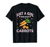 carota verdura amante tee solo una ragazza che ama le carote maglietta