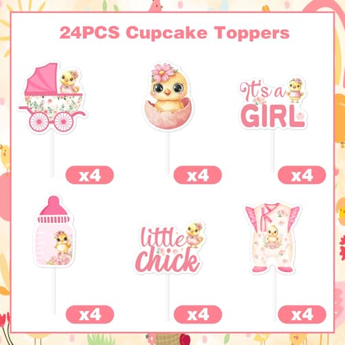 Petit poussin déco cupcake pour célébrer une naissance avec douceur