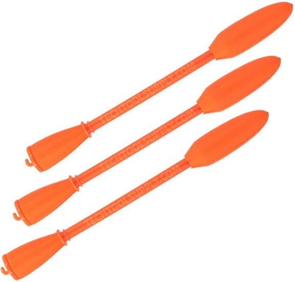 LaserLine AVB 8 inch Darts with Foam Head,Orange, Sold 3/ Zack Pack (21011)