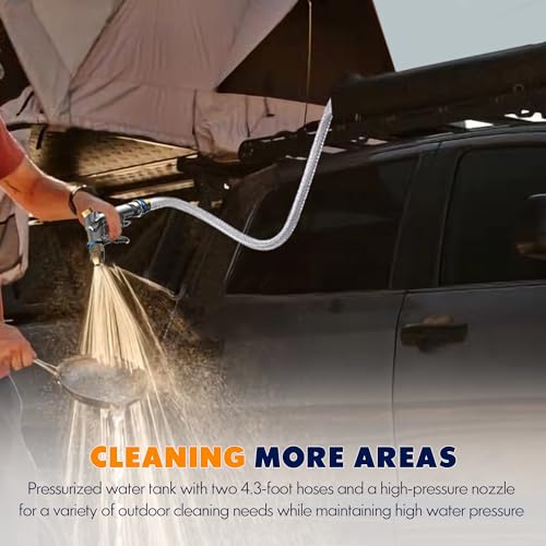 ASOPARTS Pressurized Water Tank 8 Gallon Road Camping Shower for Overlanding, Water Storage, Vehicle Water Supply and Outdoor Activities - Thumbnail 5