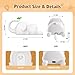 MAGOHMT Silicone Elephant Night Light for Kids - 3-Level Dimmable & Rechargeable LED Lamp, Touch Control Soft Animal Light for Nursery, Baby Room Decor