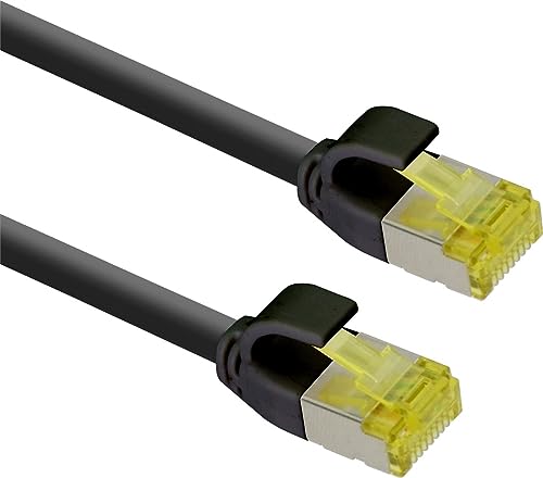 helos ultra slim Patchcâble S/FTP Cat 6A noir 10,0m
