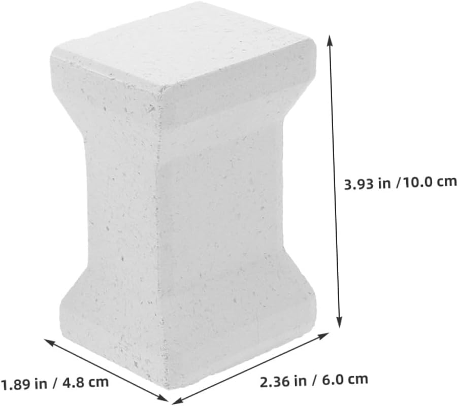 PERSELOSO 2pcs Kiln Posts Reusable Ceramic Kiln Furnace Support Pillars 10cm for Pottery Making and Electric Firing Accessories