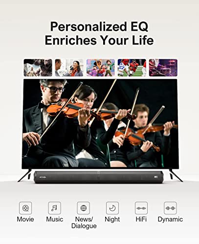 Ultimea 2.2Ch Sound Bars For Tv, 2-In-1 Separable Tv Soundbar, 2 Tv Speakers Sound Bar For Surround System, 32Inch Pc Sound Bar Bluetooth 5.0/Optical/Aux/Usb/Hdmi Home Theater Soundbar, Wall Mountable #TOP5