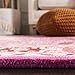 SAFAVIEH Bellagio Collection 2' x 3' Red / Pink BLG545B Handmade Medallion Premium Wool Accent Rug