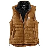 Carhartt Men's Rain Defender Relaxed Fit Lightweight Insulated Vest, Carhartt Brown, XX-Large