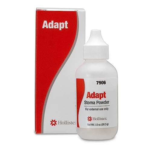 hollister 7906 adapt stoma powder 1 oz  stoma skin barrier powder latex-free ostomy supplies stoma adhesive powder