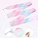 Deshionew 2 PCS Gymnastics Training Ribbon with Dancer Wand, Sparkling Dance Ribbons Twirling Baton Long Ribbon Streamers Rhythmic Gymnastics for Artistic Dancing Training Party Favors - 78.7