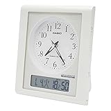 CASIO カシオ 置き時計 アナログ TQT-351NJ-7BJF ホワイト サイズ:H16×W13.7×D8.7cm