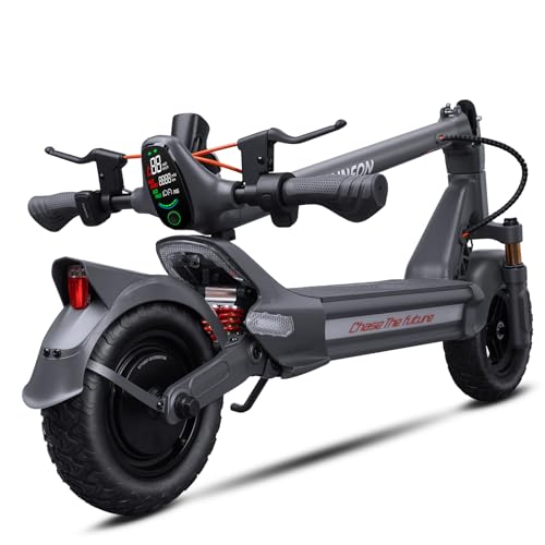 CUNFON RZ800 Monopattino Elettrico, 60-90KM, 48V 18Ah, Carico 180kg, Doppio Ammortizzatore e Freni a Disco Anteriori e Posteriori, Monopattino Elettrico per Adulti Pieghevole