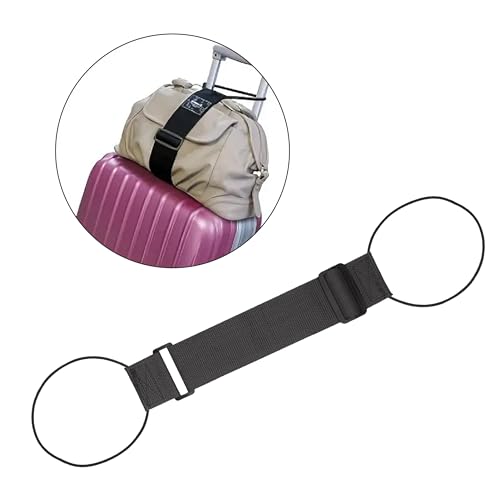 Image of Luggage Straps 2-Pack - TSA Approved Elastic Bungee Straps for Suitcases Add a Bag Travel