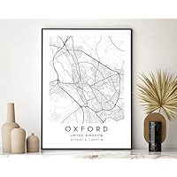 State Media Vision Birmingham,Póster minimalista de mapa de la ciudad, decoración de sala de estar y dormitorio (ciudades del Reino Unido) ( Birmingham, A3 (42 cmx29.7 cm