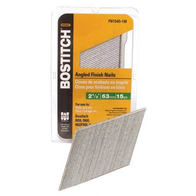 Clous de finition Bostitch Stanley Fn1532 de 5,1 cm de jauge 15 inclinés pour votre fixateur