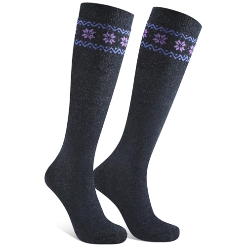 NinetoFiveLife Women's Thermal Knee High Socks Merino Wool Winter Socks