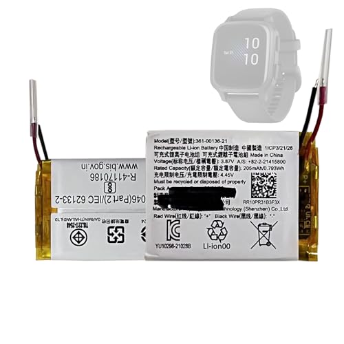 HIGHAKKU for Gar-min Venu SQ Music, Venu SQ2 Music Smartwatch Watch �����p�o�b�e���[�A�Ή� 361-00136-21