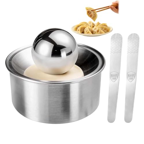 Dumpling Maker Teigtaschenformer Edelstahl Knödel Ravioliformer Ravioli Maker Rundform Presswerkzeug Für Teigverarbeitung Backen Zuhause Perfekt Für Gyoza Wontons