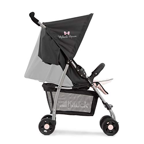 Hauck Passeggino Sport - Passeggino Leggero 5.9 kg - Passeggino Compatto, Pieghevole e Piccolo - Reclinabile, Cappotta Parasole e Grande Cesto Portaoggetti - Rosa Minnie